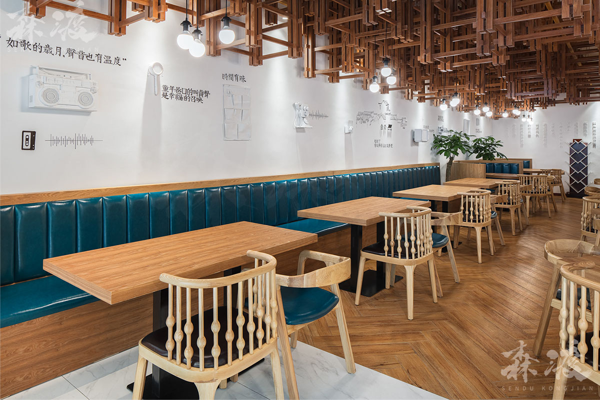 首页 餐饮设计案例 餐厅空间设计项目: 舍外轻食博物馆 项目地址:西安