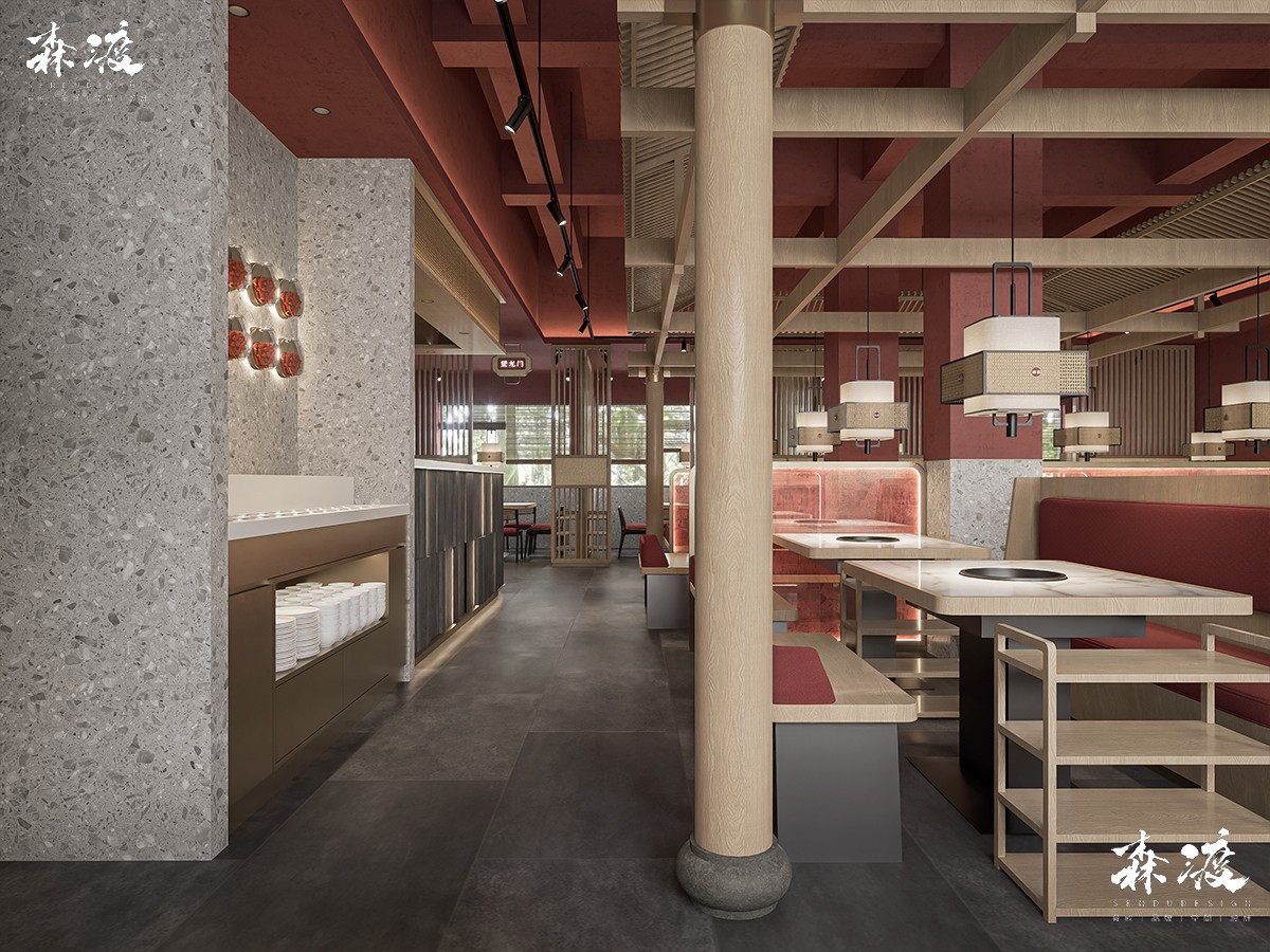 森渡空间设计案例|火锅店设计-渝盛.重庆火锅-餐饮空间设计.jpg